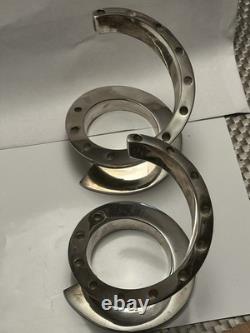 1st GEN 1960's DANSK Designs France Silver-Plate Helix Shaped 12 Candle Holders