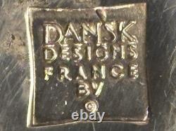 1st GEN 1960's DANSK Designs France Silver-Plate Helix Shaped 12 Candle Holders