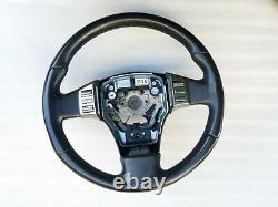 2005-2006 Infiniti G35 G35x Steering Wheel Black Leather withCruise Radio Control