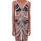 2022 Big Rhinestone Fringe Bodysuit Women Top Fashion Jumpsuit Sexy Dress