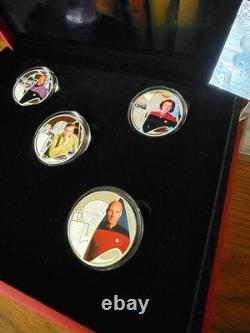 2025.999 Fine Silver Plated- Star Trek Original Series Collector Set-With Cert