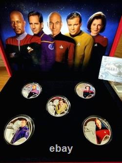 2025.999 Fine Silver Plated- Star Trek Original Series Collector Set-With Cert