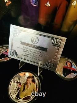 2025.999 Fine Silver Plated- Star Trek Original Series Collector Set-With Cert