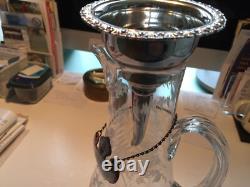 20th Century Antique Silver Plated Wine Decanter Funnel 20th Century Antique Silver Plated Wine Decanter Funnel