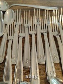 21 Table Cutlery Art Deco Silversmithing G. P. Silver Plated Forks