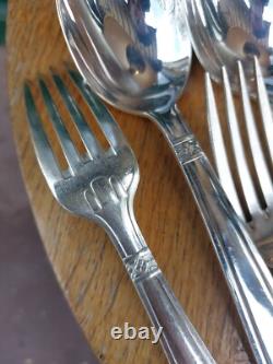 24-Piece Silver Plated Cutlery Set Grand Prix Monaco Checkerboard Silver