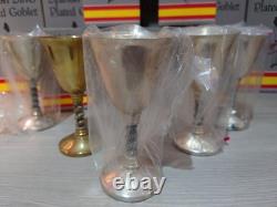 28x Spanish Silver Plated Goblets 1970s Original