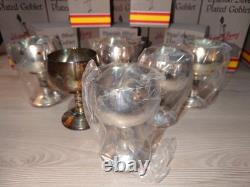28x Spanish Silver Plated Goblets 1970s Original