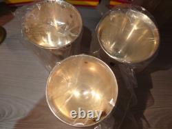 28x Spanish Silver Plated Goblets 1970s Original