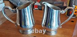 2x Sambonet Contour Milk Jugs 53006-06 High Quality Pre-Loved Silverplated