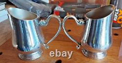 2x Sambonet Contour Milk Jugs 53006-06 High Quality Pre-Loved Silverplated