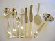 38pce Vintage Danish S Chr Fogh Silver Plate Diplomat Cutlery Set for 6 people