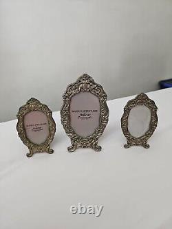 3 Silver Plated Photo Frames By Towle Silversmiths Since 1690