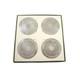 4 Vintage Christofle Silver Plate Louis Phillipe Coasters