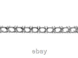 4x5 mm Oval Bracelet Blanks Sterling Silver oval bracelet Mountings 925 silver