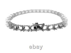 4x5 mm Oval Bracelet Blanks Sterling Silver oval bracelet Mountings 925 silver