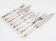54pcs Round Point Dior Silver Metal Plated Silver Flatware Cutlery Housewife