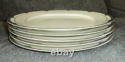 5 Pieces Of Mikasa Silver Shells 10 7/8 Dinner Plates Set Of 5 Pieces