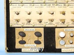 60 ART DECO Salesman Sample Cufflinks & Dress Studs Gold Plated Silver etc. READ