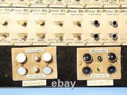 60 ART DECO Salesman Sample Cufflinks & Dress Studs Gold Plated Silver etc. READ