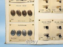 60 ART DECO Salesman Sample Cufflinks & Dress Studs Gold Plated Silver etc. READ