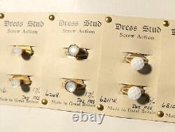 60 ART DECO Salesman Sample Cufflinks & Dress Studs Gold Plated Silver etc. READ