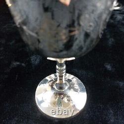 6 Renaissance-Style French Wine Goblets in Silver Plate with EPNS Hallmark