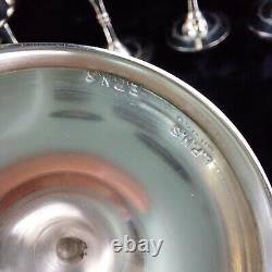 6 Renaissance-Style French Wine Goblets in Silver Plate with EPNS Hallmark