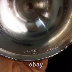 6 Renaissance-Style French Wine Goblets in Silver Plate with EPNS Hallmark