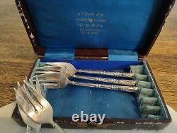 6 Small Fork Dessert SFAM Metal Silver Model Sleeve At Russian 13,8