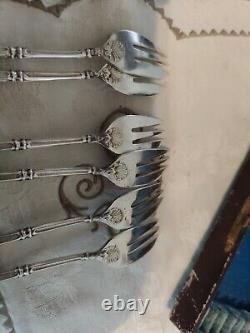 6 Small Fork Dessert SFAM Metal Silver Model Sleeve At Russian 13,8