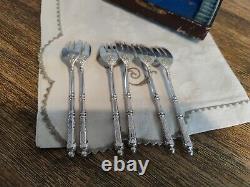 6 Small Fork Dessert SFAM Metal Silver Model Sleeve At Russian 13,8