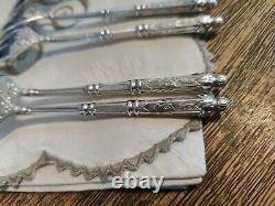 6 Small Fork Dessert SFAM Metal Silver Model Sleeve At Russian 13,8