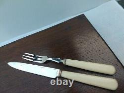 8 FabULOUS aRT dECO Unused Silver Plate Cutlery Set Oak Box Super UNused Order