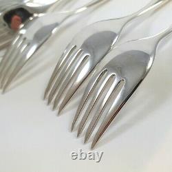 8 person Mid Century Modern Vintage WMF Germany Silver Plate Madrid Cutlery Set