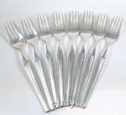 8 person Mid Century Modern Vintage WMF Germany Silver Plate Madrid Cutlery Set