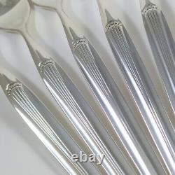 8 person Mid Century Modern Vintage WMF Germany Silver Plate Madrid Cutlery Set