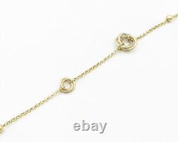 925 Silver Vintage Genuine Diamonds Shiny Gold Plated Chain Necklace NE3131