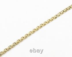 925 Sterling Silver Cubic Zirconia Gold Plated Floral Chain Necklace NE3254