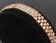 925 Sterling Silver Cubic Zirconia Rose Gold Plated Chain Bracelet BT4169