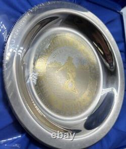 925 Sterling Silver Inlaid 24k Yellow Gold University Of Oklahoma Alumni Plate
