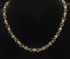 925 Sterling Silver Vintage Gold Plated Round Link Chain Necklace NE3524