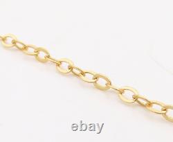 925 Sterling Silver Vintage Necklace Gold Plated Amorphas Cut Gemstone NE4373