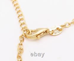 925 Sterling Silver Vintage Necklace Gold Plated Amorphas Cut Gemstone NE4373