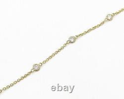 925 Sterling Silver Vintage Round Topaz Gold Plated Chain Necklace NE3255