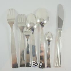 98pce Vintage Danish silver plate Flatware Cutlery set Victoria Regent 12 person