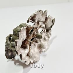AB Savory Antique Handle Victorian English Silver Plate Fruit Finial Knob t30
