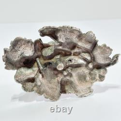 AB Savory Antique Handle Victorian English Silver Plate Fruit Finial Knob t30