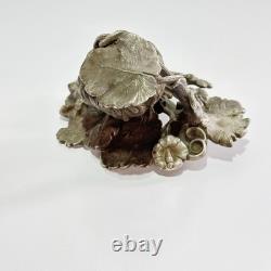 AB Savory Antique Handle Victorian English Silver Plate Fruit Finial Knob t30