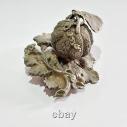 AB Savory Antique Handle Victorian English Silver Plate Fruit Finial Knob t30